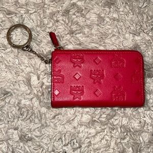 MCM keychain wallet monogram leather